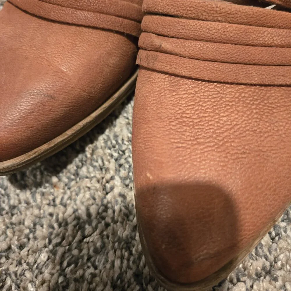Free People Lost Valley Ankle Booties Brown 36/5.5-6